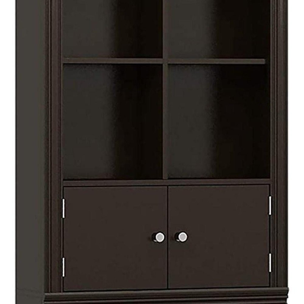 69" White Wood Double Door Over The Toilet Storage