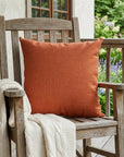 22" Orange Indoor Outdoor Throw Pillow