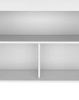 41" Dark Brown and White Wood Kitchen Island Set With Storage