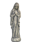 32" Gray Polyresin Virgin Mary Outdoor Statue