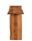 57" Chestnut Solid Wood Sled Console Table
