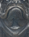 16" Black Polyresin Dog Outdoor Statue