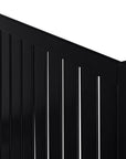 Three Piece Black Solid Wood Bedroom Set