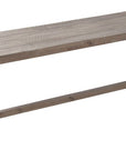 60" Natural Distressed Solid Wood Dining Bench