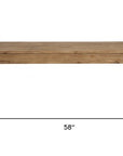 58" Natural Distressed Solid Wood Dining Bench