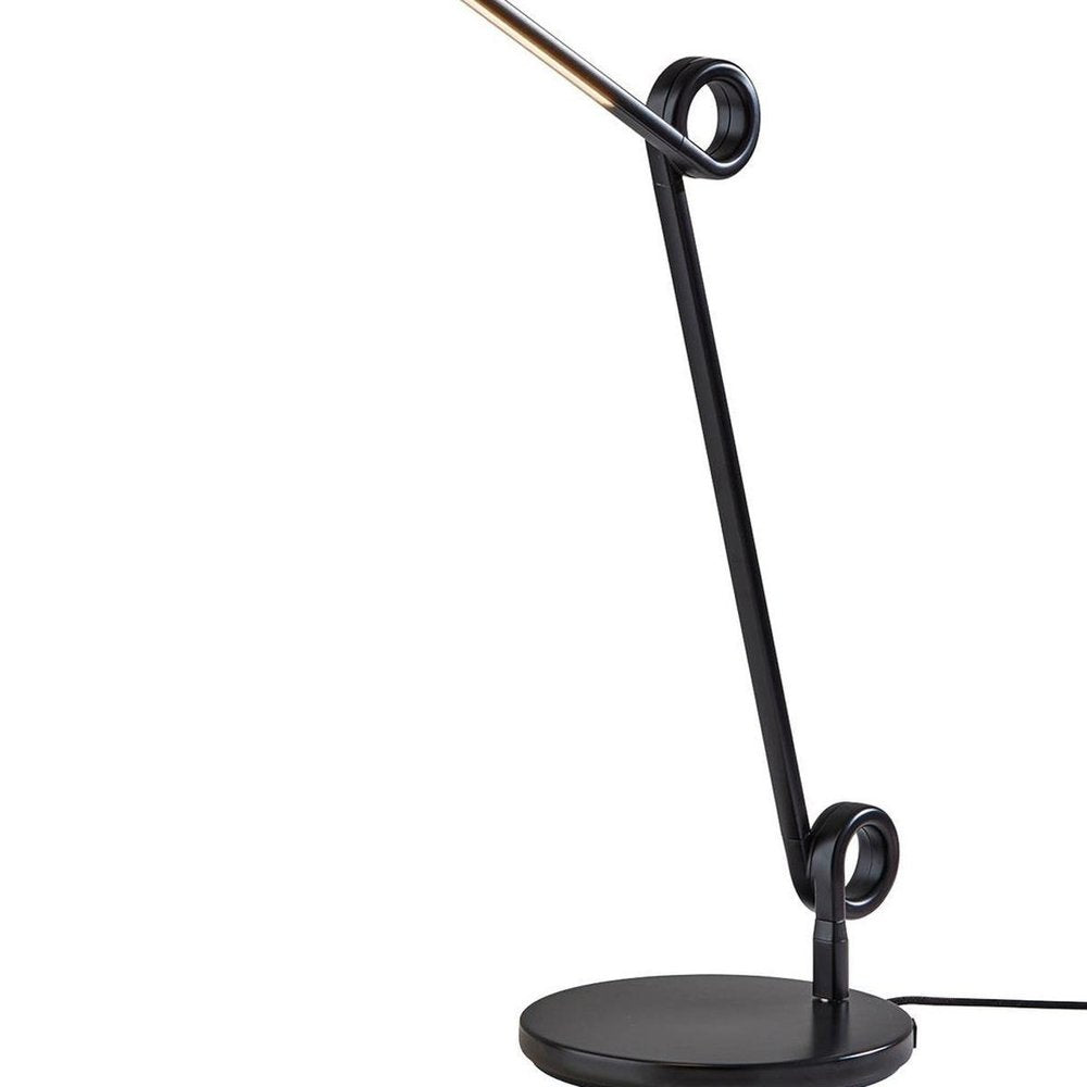 35" Black Metal Novelty Desk Lamp