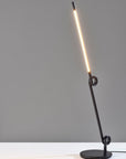 35" Black Metal Novelty Desk Lamp