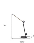 35" Black Metal Novelty Desk Lamp