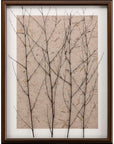 Whispering Forest Gold Framed Print Wall Art