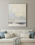 Where Land Meets Sky Gold Framed Print Wall Art
