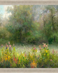 Wildflowers and Woods Gold Framed Print Wall Art
