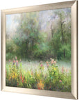 Wildflowers and Woods Gold Framed Print Wall Art