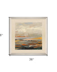 Warm Bay I Silver Framed Print Wall Art