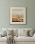 Warm Bay II Silver Framed Print Wall Art
