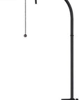 57" Bronze Metal Adjustable Floor Lamp With Bronze Metal Square Shade