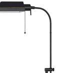 57" Bronze Metal Adjustable Floor Lamp With Bronze Metal Square Shade