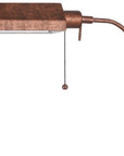57" Rusted Adjustable Traditional Shaped Floor Lamp With Rust Square Shade