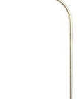 68" Nickel Adjustable Floor Lamp With White Fabric Empire Shade