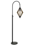 67" Black Traditional Shaped Floor Lamp
