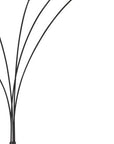 72" Bronze Five Light LED Arc Floor Lamp