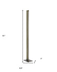 61" Brown Led Traditional Shaped Floor Lamp