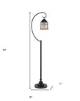 63" Bronze Traditional Shaped Floor Lamp