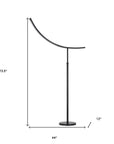 74" Bronze Adjustable Led Traditional Shaped Floor Lamp