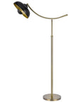 66" Bronze Adjustable Arc Floor Lamp With Bronze Dome Shade