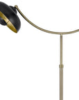 66" Bronze Adjustable Arc Floor Lamp With Bronze Dome Shade