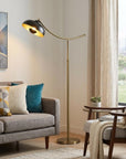 66" Bronze Adjustable Arc Floor Lamp With Bronze Dome Shade