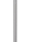 61" Chrome Tray Table Floor Lamp With White Square Shade