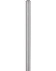 61" Chrome Tray Table Floor Lamp With White Square Shade