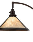 65" Bronze Traditional Shaped Floor Lamp With White Empire Shade