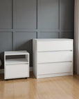 Two Piece White Bedroom Set