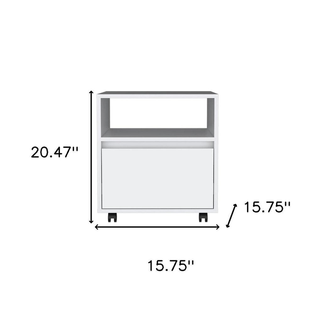 Two Piece White Bedroom Set