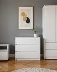 Three Piece White Bedroom Set