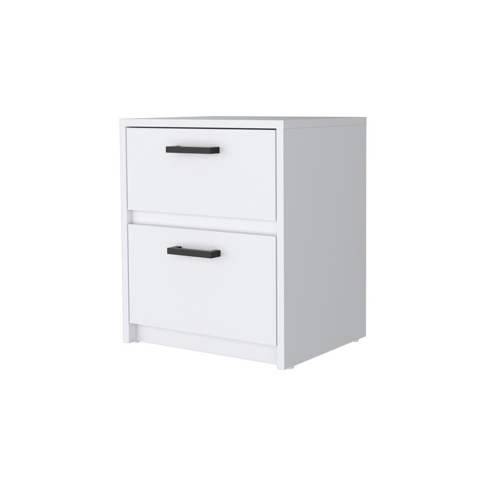 Two Piece White Bedroom Set