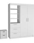 Two Piece White Bedroom Set