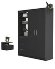 Two Piece Black Bedroom Set