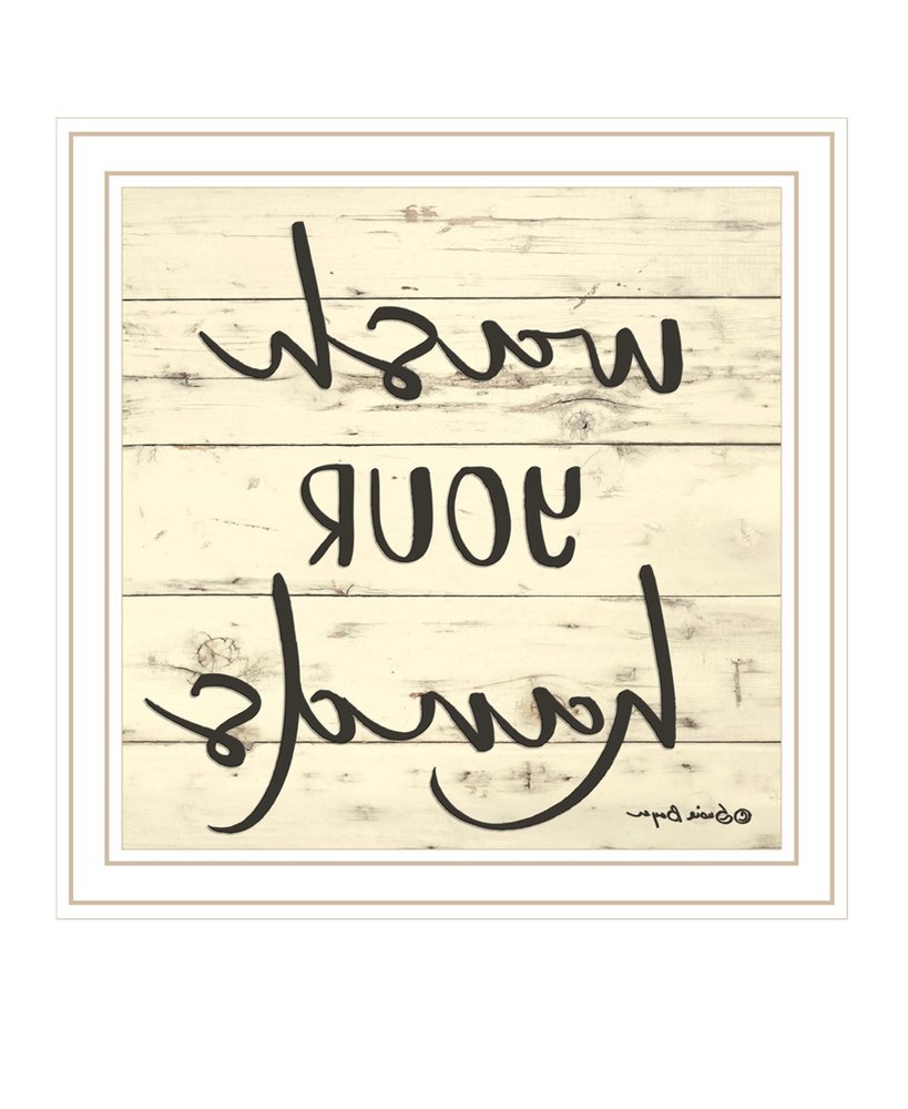 Wash Your Hands Black Framed Bathroom Wall Art