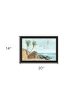 WILD AND FREE JUST LIKE THE SEA Black Framed Print Wall Art