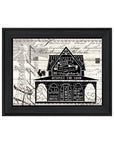 Y'ALL BLESSED FARMHOUSE Black Framed Print Wall Art