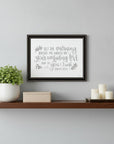 Your Unfailing Love Black Framed Print Wall Art