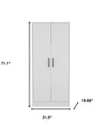 Two Piece White Bedroom Set