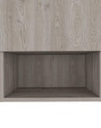16" Light Gray Wood Wall Mounted Single Door Medicine Cabinet