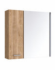 24" Natural Wood Wall Mounted Double Door Medicine Cabinet