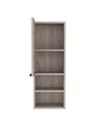 12" Light Gray Wood Wall Mounted Single Door Medicine Cabinet