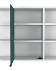 24" White Wood Wall Mounted Single Door Medicine Cabinet