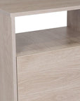 23" Gray Wood Nightstand