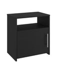 23" Black Wood Nightstand